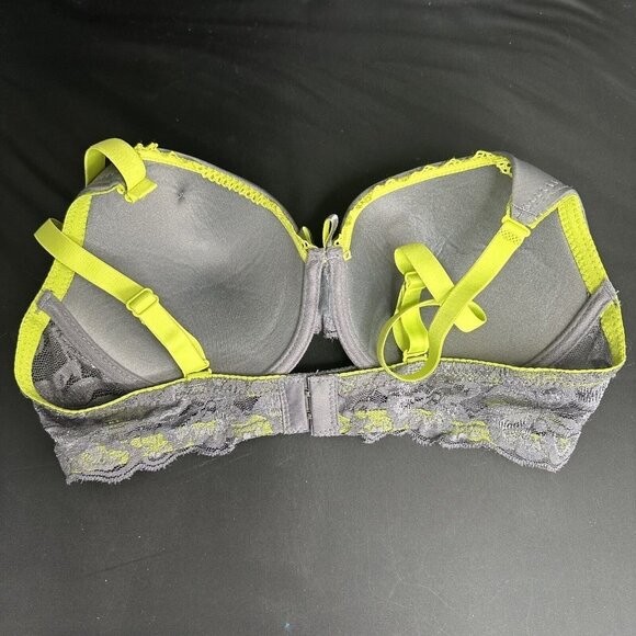 Angelina Grey Green Bra Silky Lace Detail Convertible Removable AdjustableStraps - Picture 7 of 9